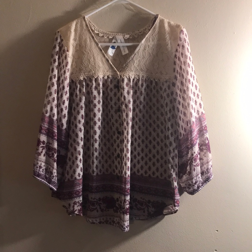 3/4 shear blouse